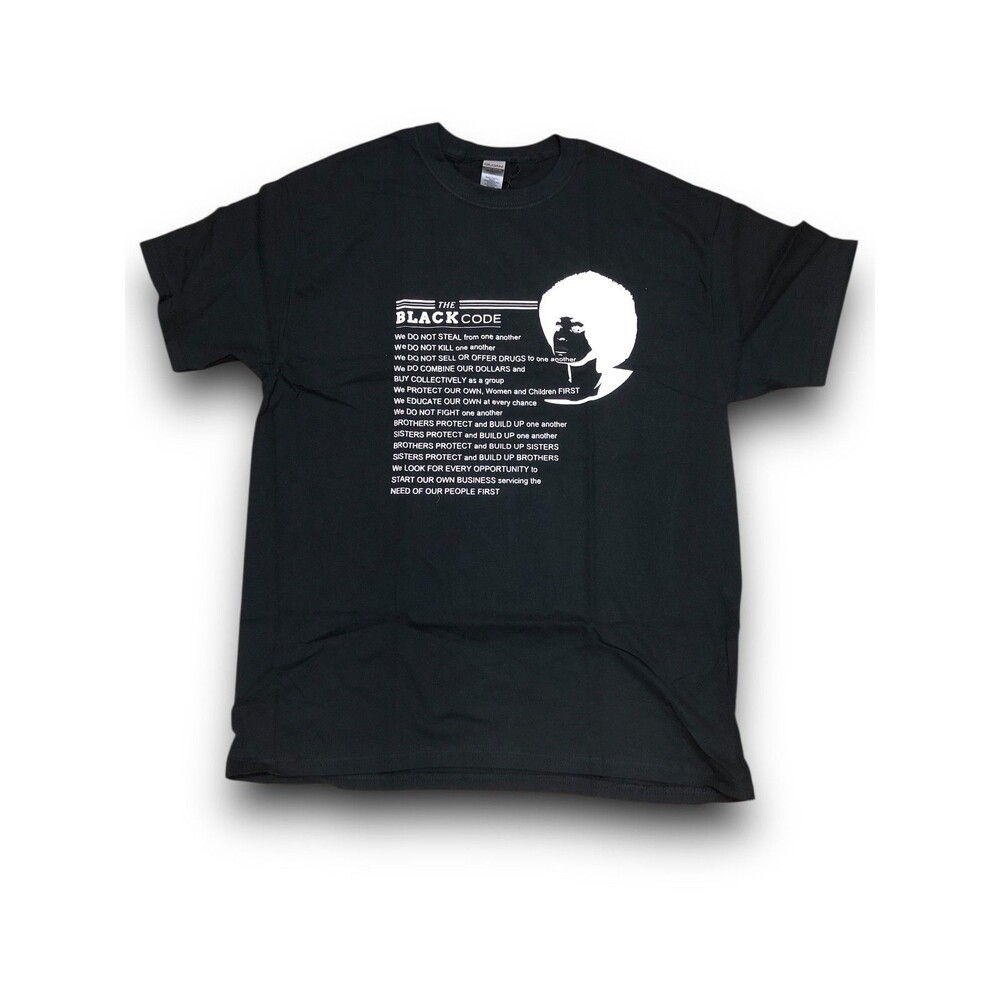 Women's "The Black Code" Graphic T-Shirt - Large